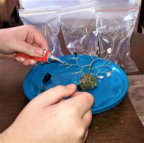 Make Your Own Gem Tree Kit - 36 stone - including tree sculpture and gemstones