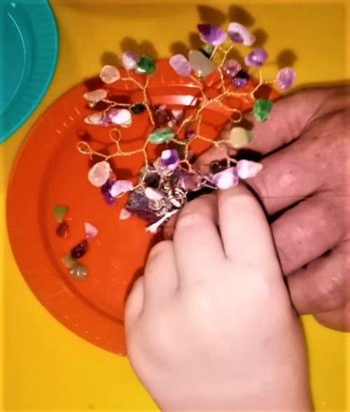 Make Your Own Gem Tree Kit - 36 stone - including tree sculpture and gemstones