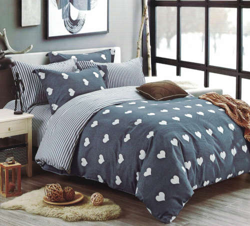 Printed Cotton Duvet Cover Set | 4 Piece