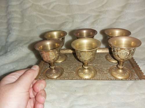 Copper Goblet  (set of 6 )