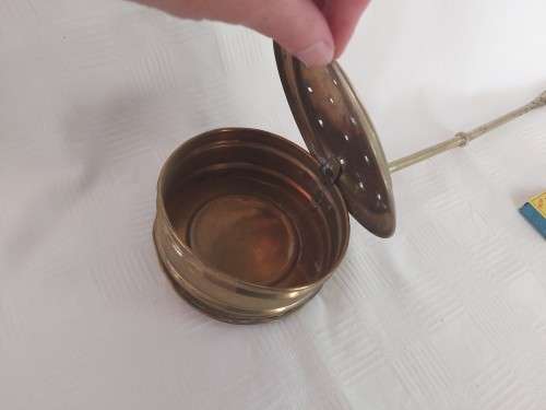 Antique Brass Bed Warmer