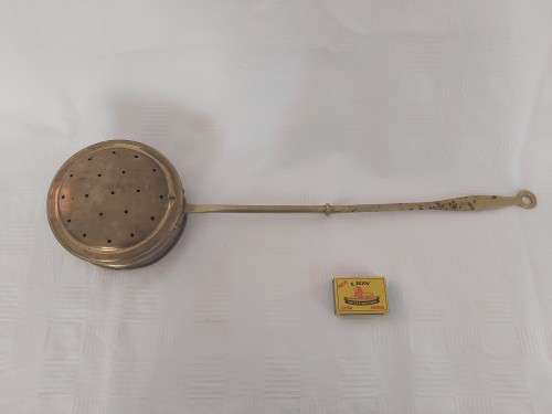 Antique Brass Bed Warmer
