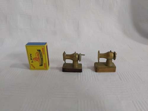 Printers tray miniature brass sewing machine ( X2 ITEMS )