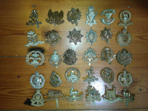 WW2 British Regimental badges selection x30