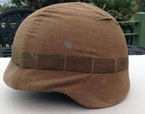 SADF helmet with cover