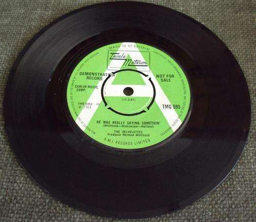 THE VELVELETTES - TMG 595 - HE WAS REALLY SAYING SOMETHINâ - 7â Single DEMO