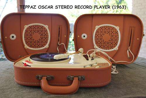 Teppaz Oscar Stereo Record Player. (1963) MINT CONDITION - Turntable