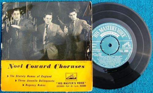 NOEL COWARD CHORUSES (EP) - 7EG 8284 - THE STATELY HOMES OF ENGLAND