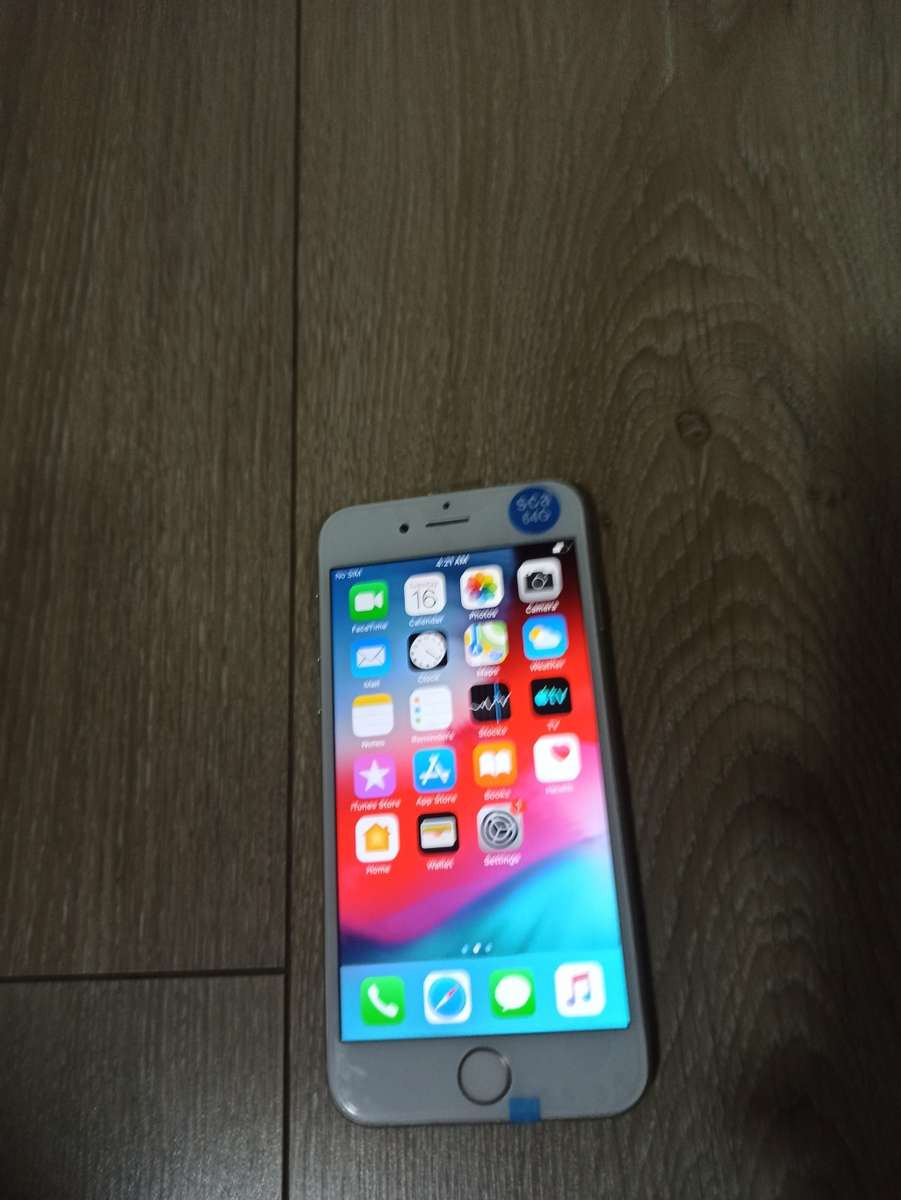 IPHONE 6 128GB SILVER, 100% BATTERY HEALTH!!!