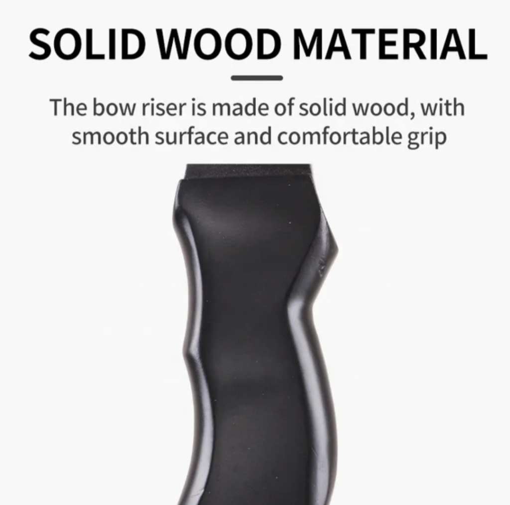 WOODEN TAKEDOWN RECURVE BOW WITH FREE ACCESSORIES