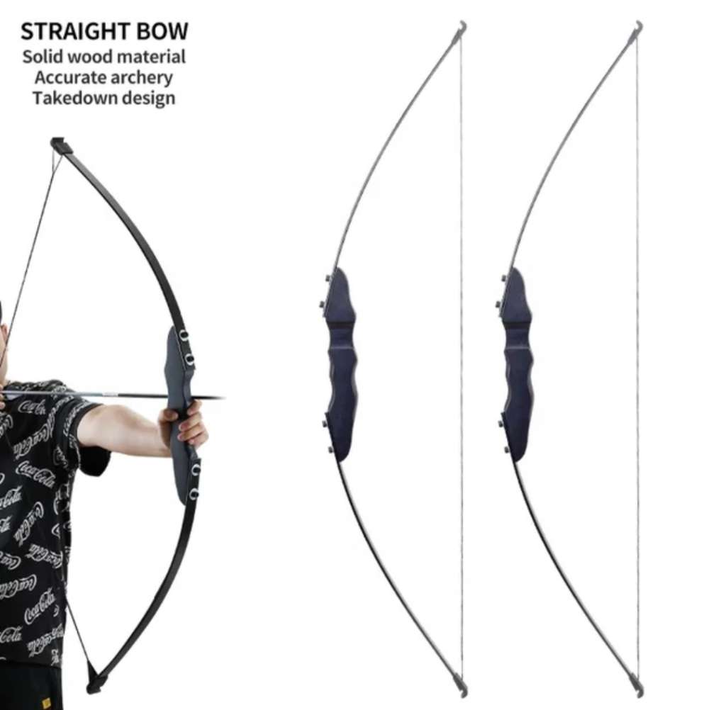 WOODEN TAKEDOWN RECURVE BOW WITH FREE ACCESSORIES
