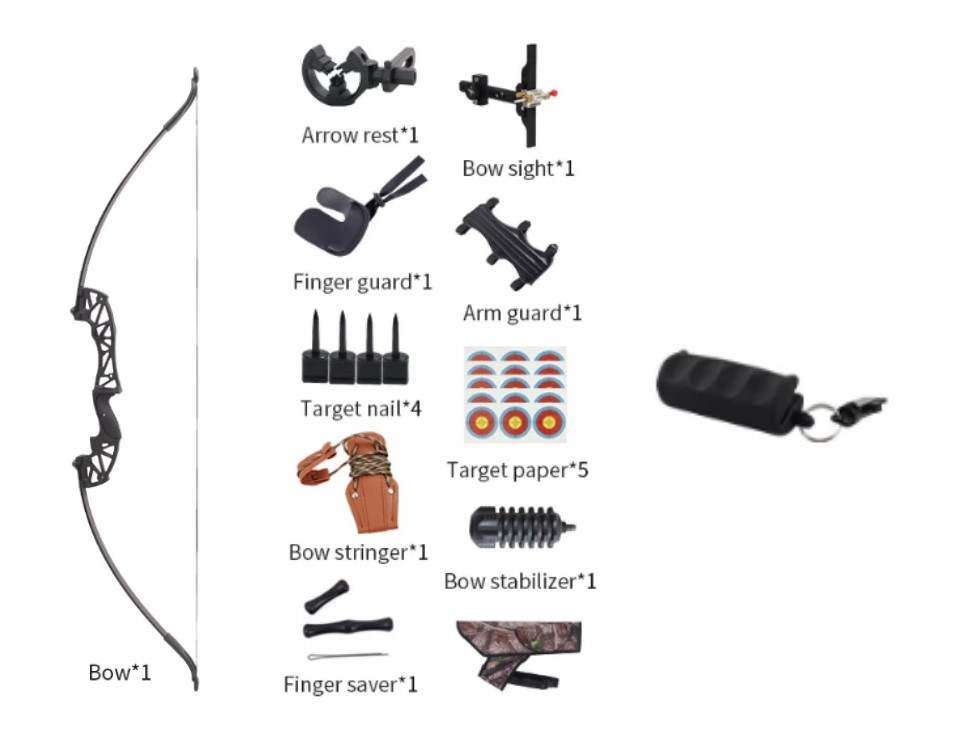 RETAIL-R4500 ,TAKEDOWN RECURVE BOW SET, CRAZY SALE INCLUDING ARROWS