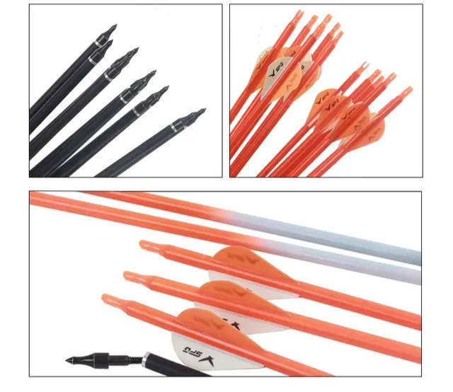 15 PACK CARBON HUNTING ARROWS WITH FREE HUNTING LOOSEHEADS