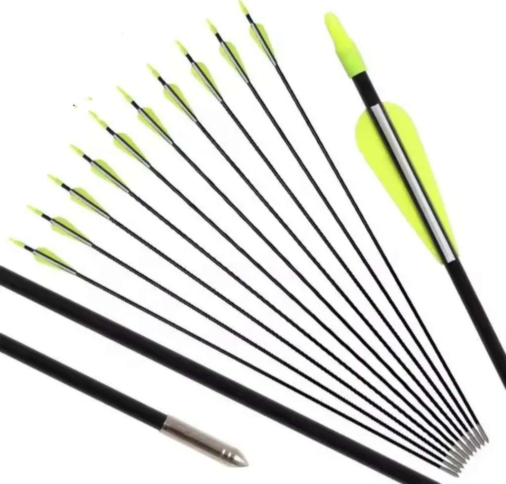 20 PACK 7MM FIBREGLASS ARROWS!!