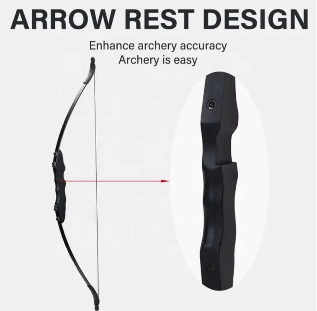 WOODEN TAKEDOWN RECURVE BOW WITH FREE ACCESSORIES