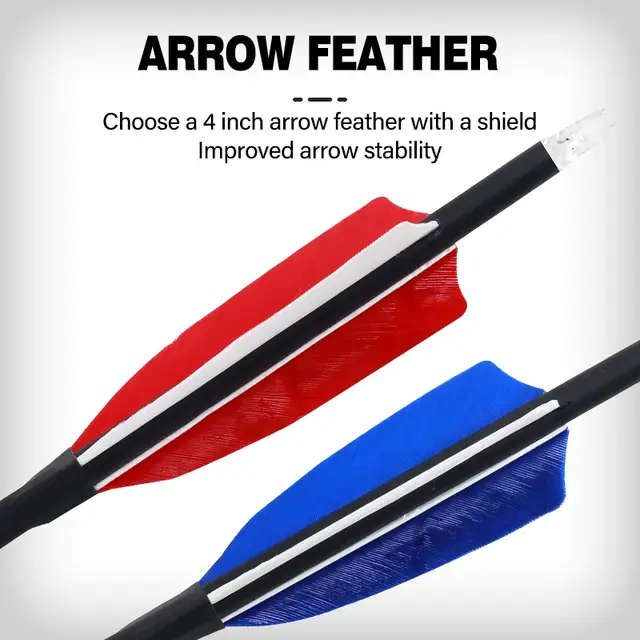 15 PACK 7.8MM CARBON TURKISH FEATHER HUNTING ARROWS