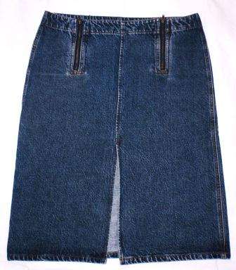 Designer denim skirt DKNY  (size 12) - bought in London - REAL QUALITY!