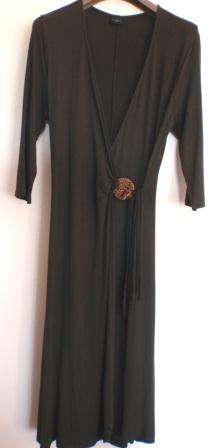 STUNNING DANIEL HECHTER DRESS - Size 12 (fit 36-40) Wrap-Around VERY ELEGANT!!!
