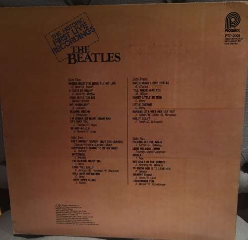 The Beatles The Historic First Live Recordings