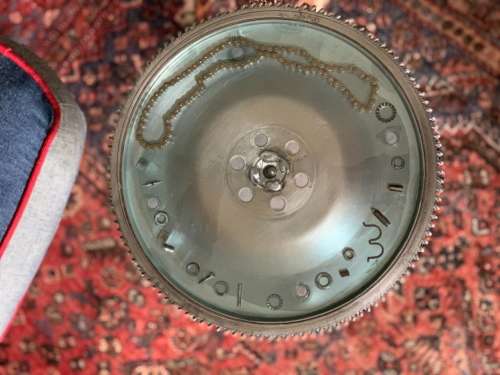 Aqua Blue Side Table -steampunk style