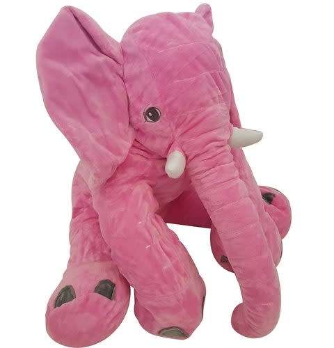 (no grey)Cuddle Stuffed Elephant Pillow Very Soft For Baby