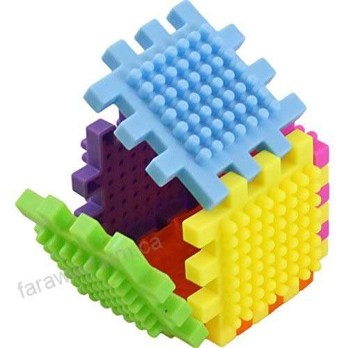 Bristle Cube Building Block Set 12pics