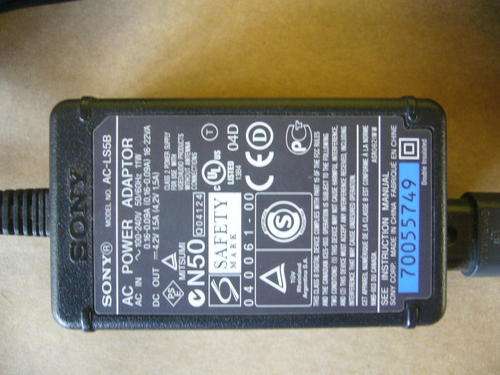 SONY Cybershot AC-LS5B Power Adaptor with Power Cord