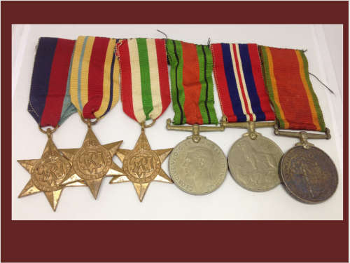 WWII Set of 6 Medals