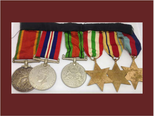 WWII Set of 6 Medals
