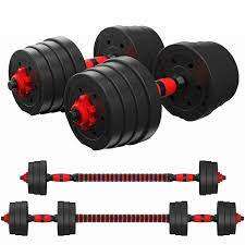 40KG Plastic/Cement Mix Dumbells and Barbells Weights