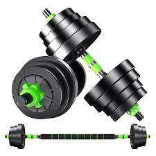 40kg Plastic Cement Indoor Fitness Weight Lifting Adjustable Dumbbells