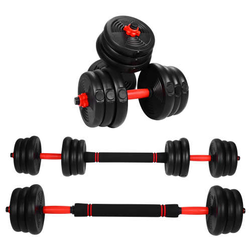 40kg Plastic Cement Indoor Fitness Weight Lifting Adjustable Dumbbells