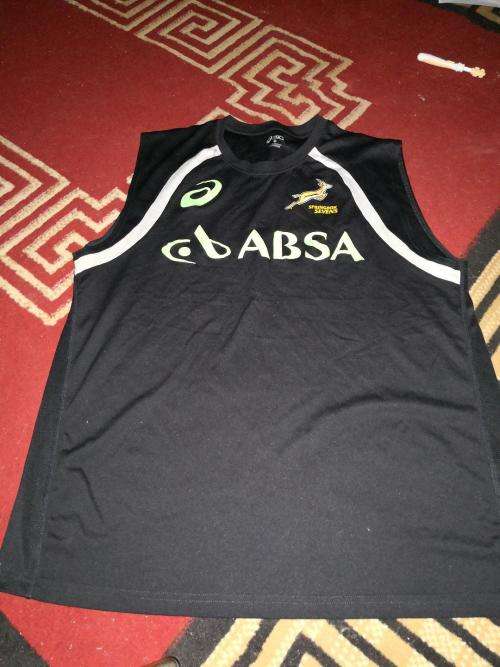 Springbok sevens player issue training vest size L