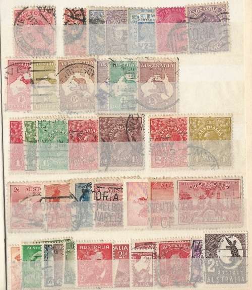 Selection of Australian Stamps