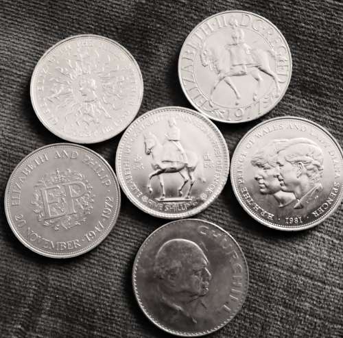 UK Crown Series x 6 crown lot