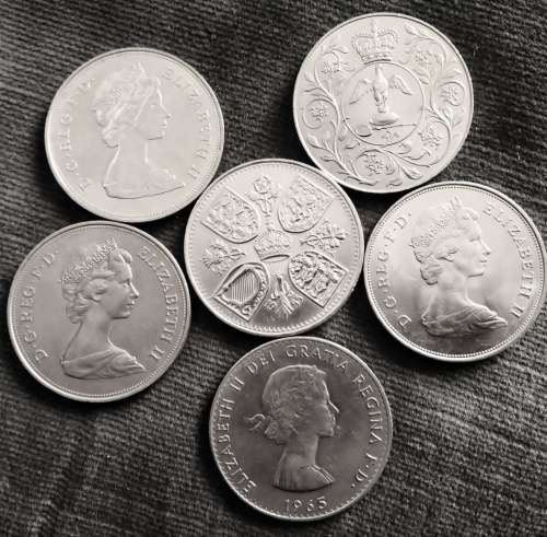 UK Crown Series x 6 crown lot