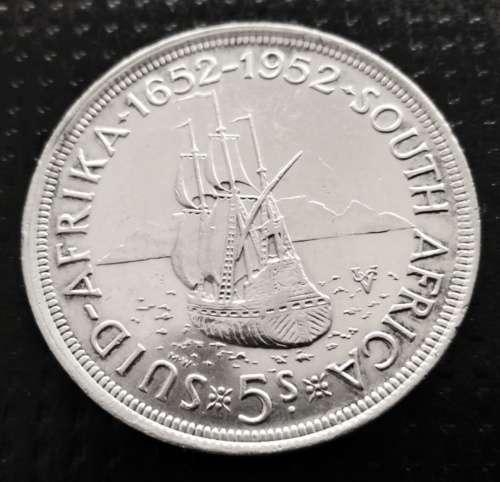 1952 Silver Five Shillings