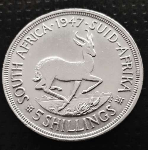 1947 Silver Five Shillings