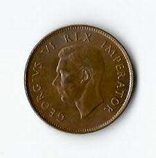 BARGAIN. South Africa Union 1947 set Pennies from A/UNC TO UNC