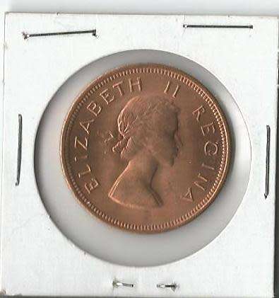Less than R50 South Africa  1960 UNC Penny