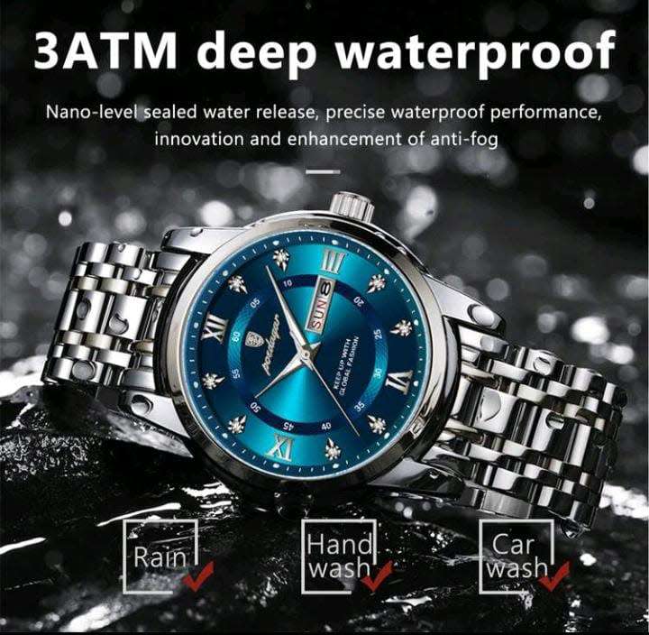 ***Must see ***Poedagar - Stainless Steel Men`s Watch