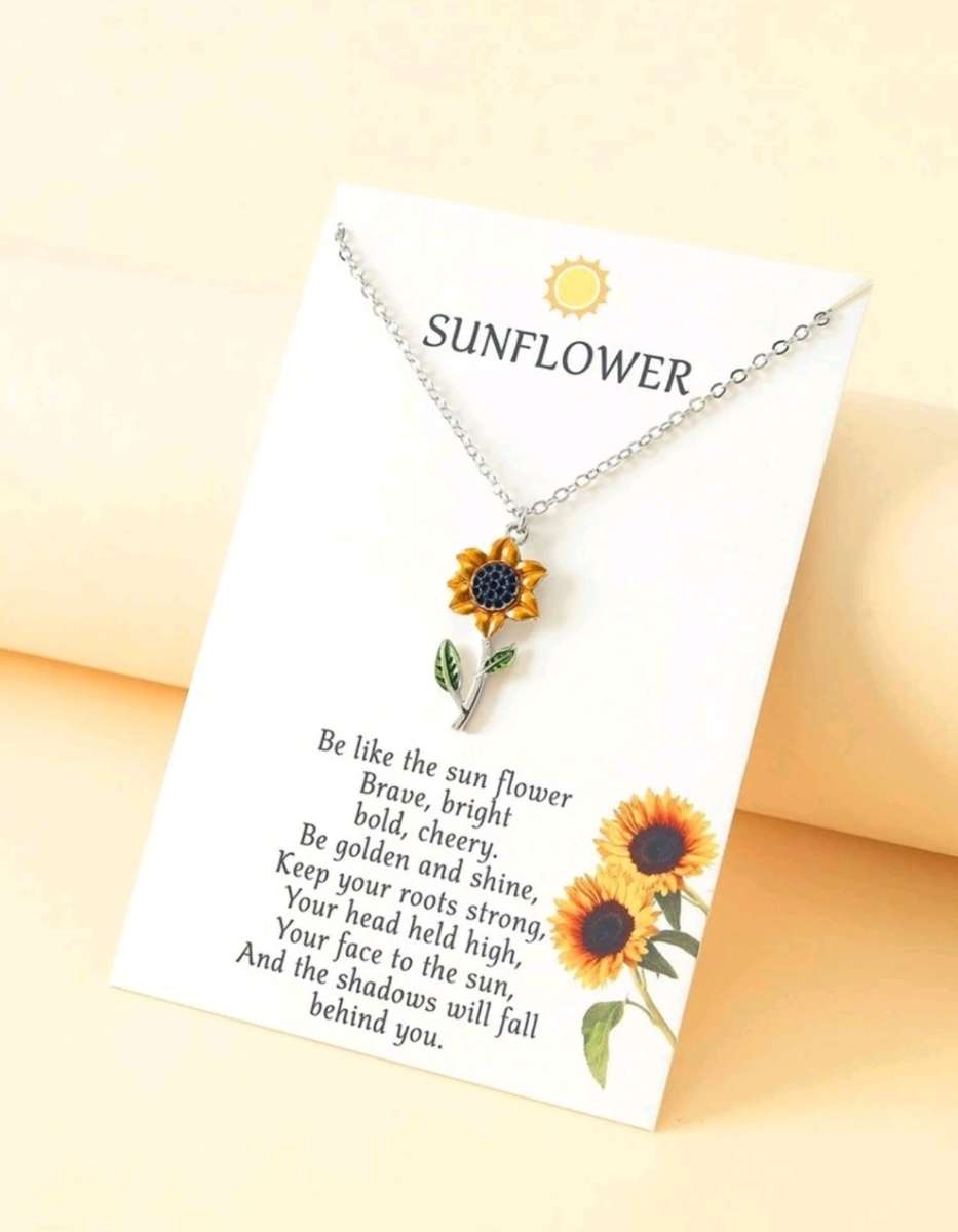 Sunflower necklace