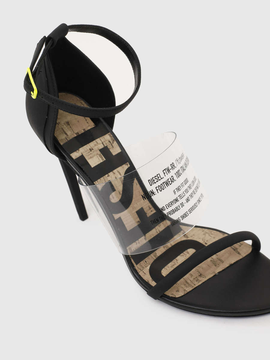 Diesel Strappy Faux Leather Sandals [35]