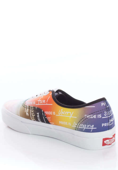 Vans Authentic Pride Rainbow/True White - Size 9