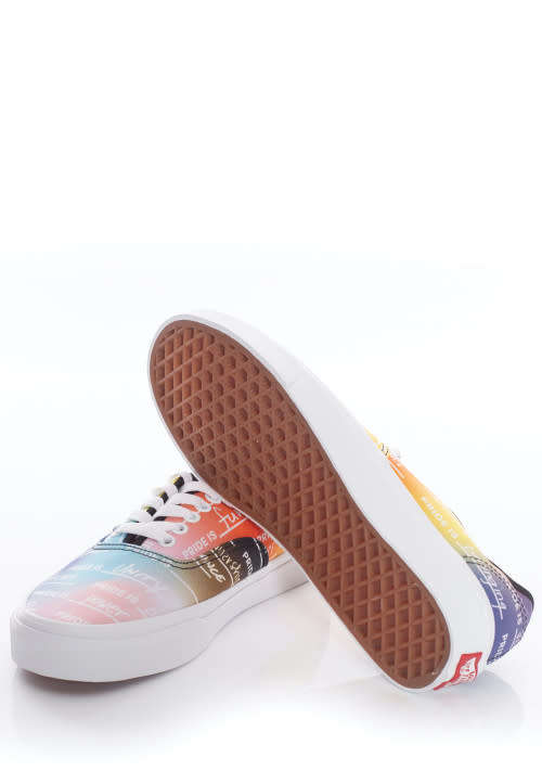 Vans Authentic Pride Rainbow/True White - Size 9