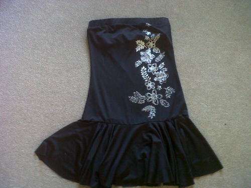**Stunning black mini dress, with separate matching top for shoulders!!**