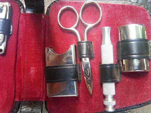 Vintage Manicure set with German Made Safety Razor.