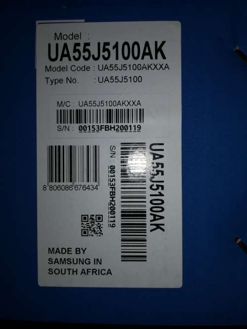 SAMSUNG LED TV 55" UA55J5100