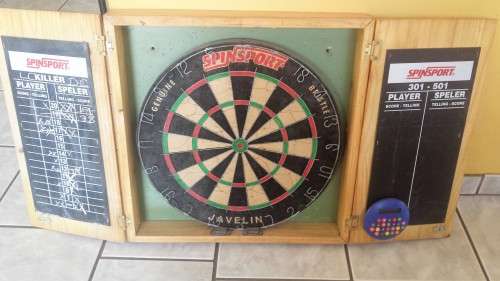 Spinsport Dartboard with cabinet