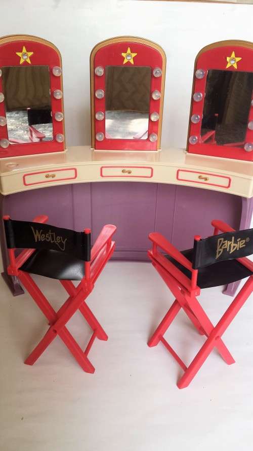 Pair of Barbie Chairs and Dressing Table